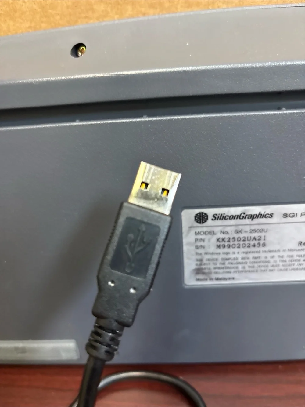 Silicon Graphics Inc. SGI SK-2502u 062-0013-002 Vintage Keyboard Full Size